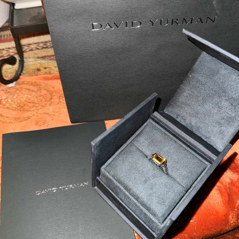 David Yurman Madeira Ring 18K Gold and Citrine Size 6.5 BRAND NEW